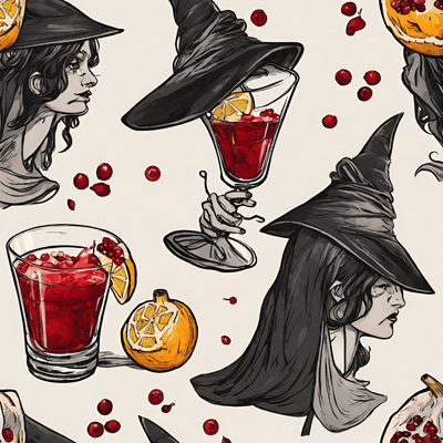 Cocktail d’Halloween : La Sorcière Énigmatique