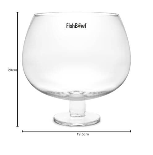 Fishbowl – Großes Cocktailglas 3L aus Kristallglas (mit Rezeptheft)