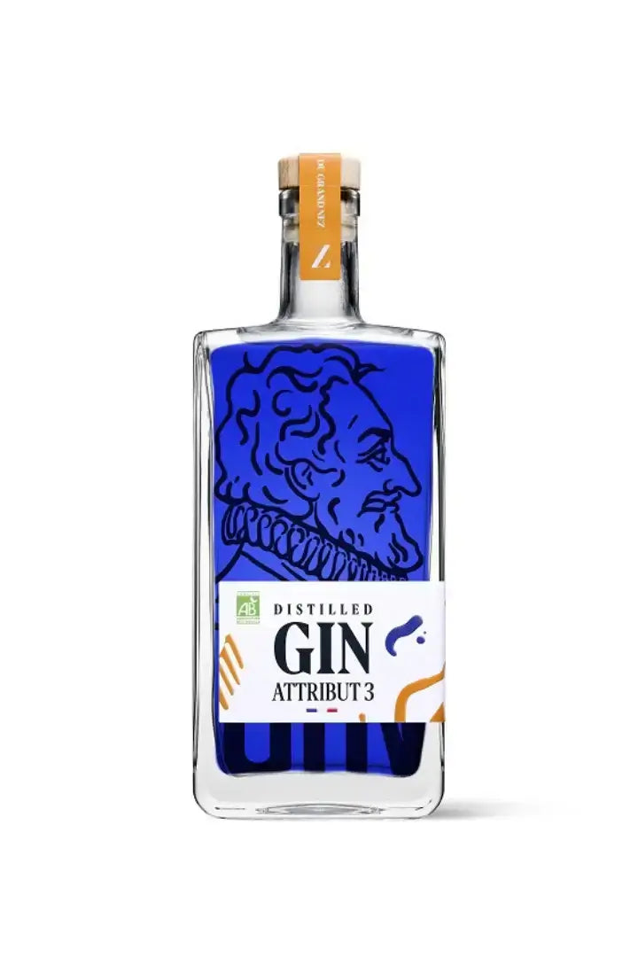 Attribut №3 Gin bio artisanal – 50 cl, médaille d’or 2023