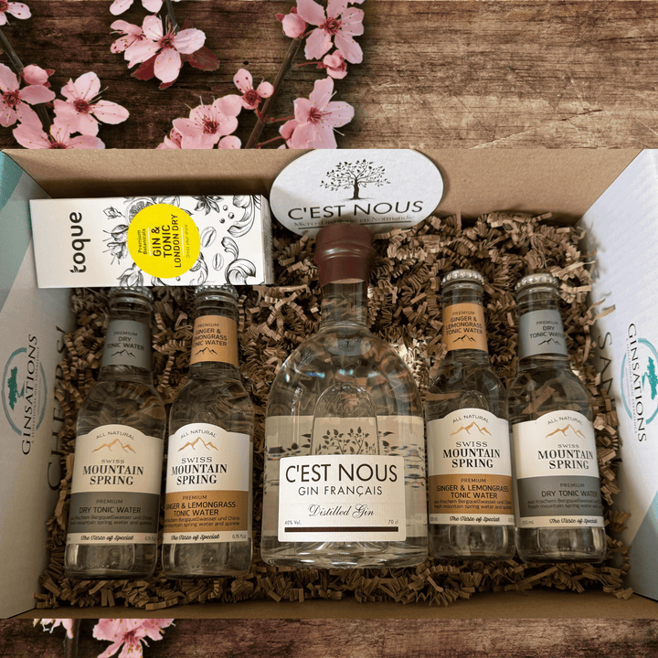 Coffret Meilleur Gin Français – C'est Nous Gin, 70 cl + Tonics