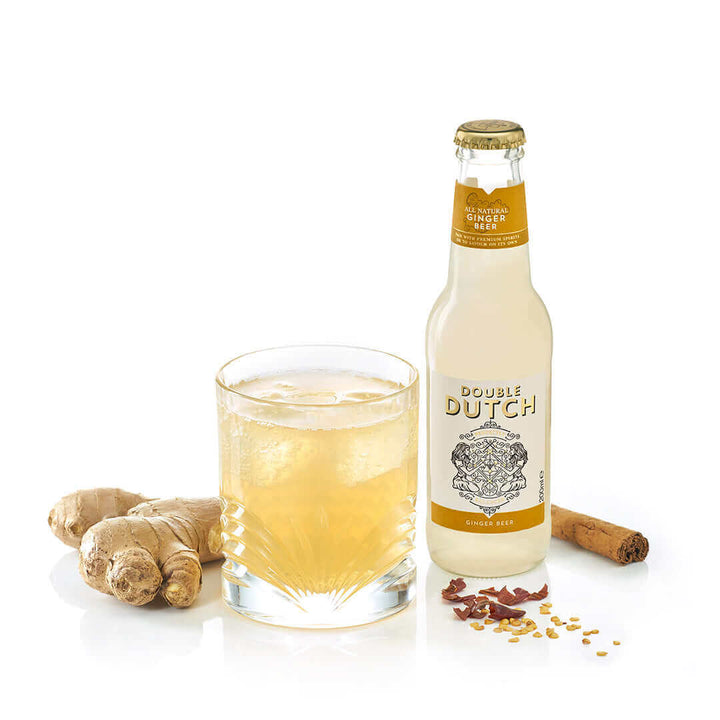 Double Dutch Premium Ginger Beer – Mixer épicé et rafraîchissant, 200 ml