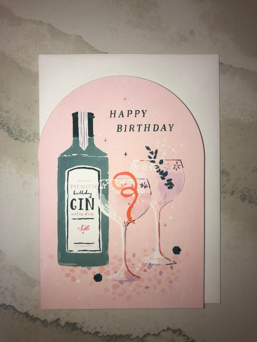 Carte de voeux Happy-Birthday_Gin_bouteille - GINSATIONS