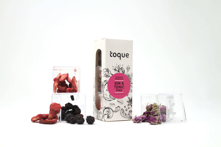 Toque Pink Gin Tonic Botanicals 3-Pack Cocktail Garnish Kit - GINSATIONS